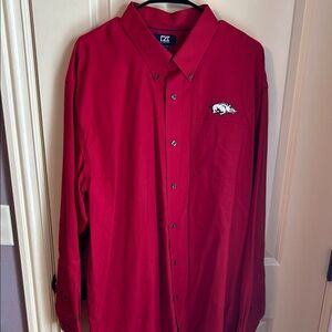 Cutter & Buck Vibrant UA Razorback button down shirt